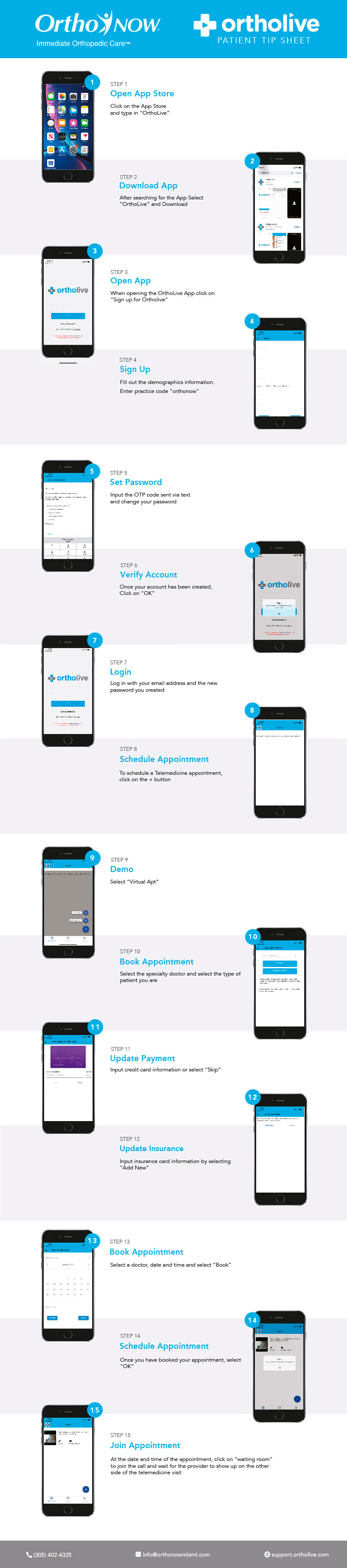 OrthoLive Patient Tip sheet