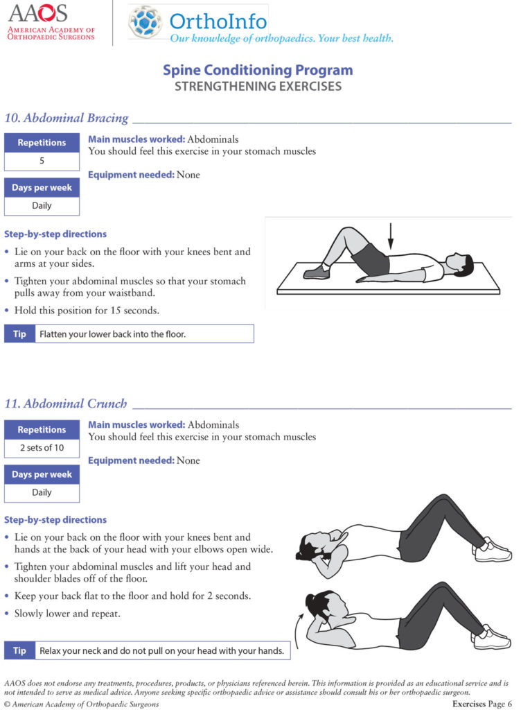 Orthoinfo Spine Conditioning Program Pdf – YLJFQE