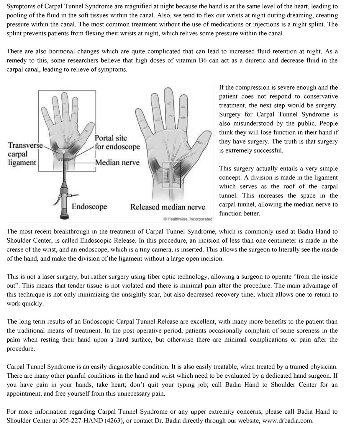 Carpal Tunnel Syndrome