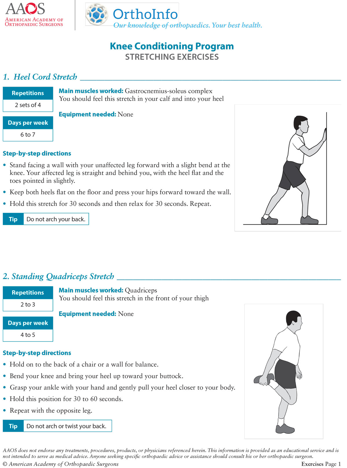 Knee Conditioning Program