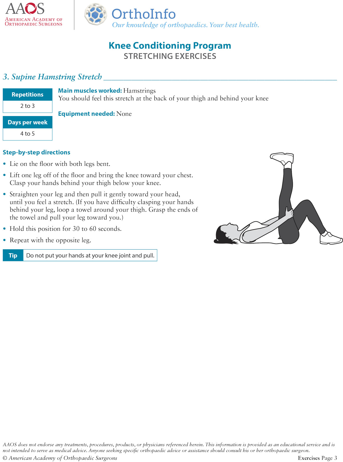 Knee Conditioning Program