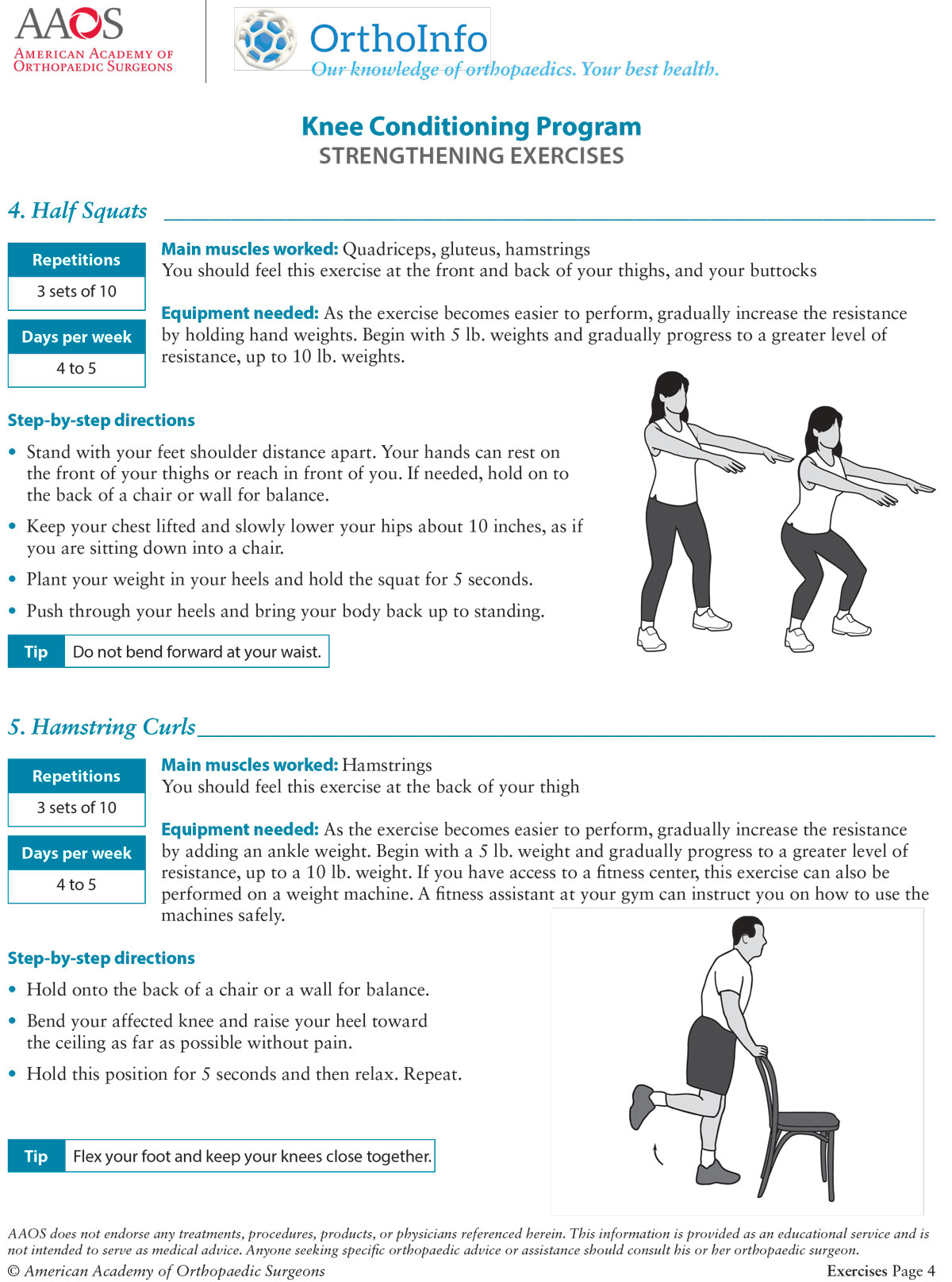 Knee Conditioning Program