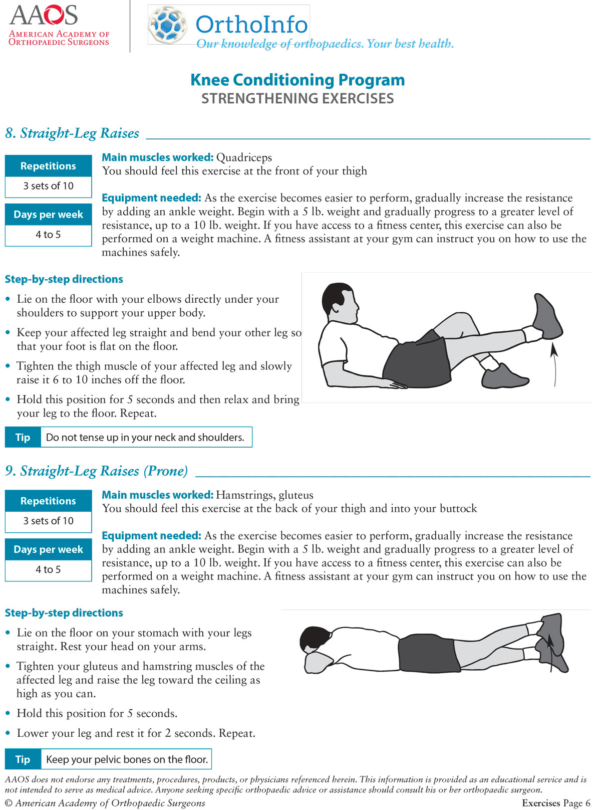 Knee Conditioning Program