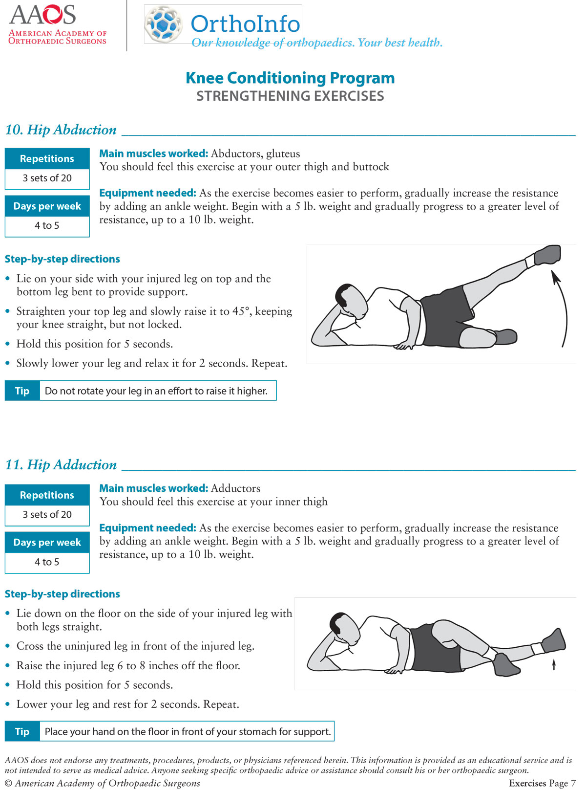 Knee Conditioning Program