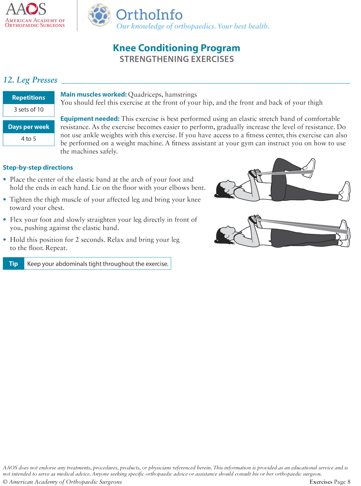 Knee Conditioning Program