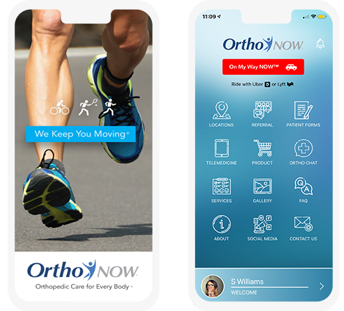 OrthoNOW Mobile App