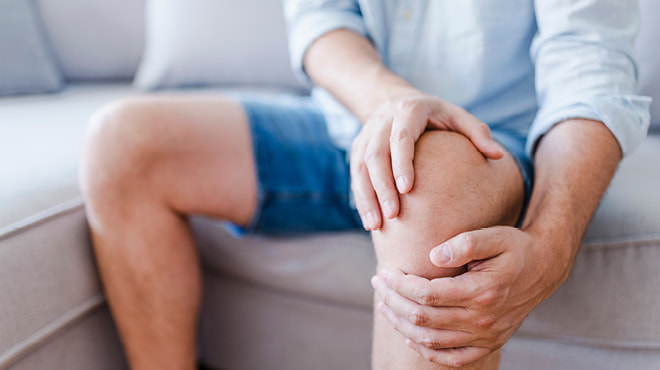 OrthoNOW patient receiving relief from knee pain through PRP therapy